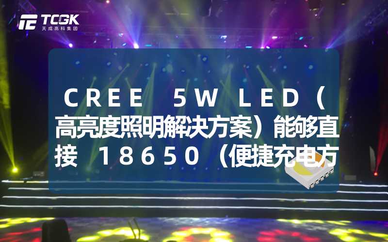 CREE 5W LED（高亮度照明解决方案）能够直接 18650（便捷充电方式）